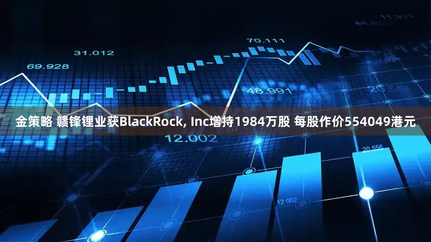 金策略 赣锋锂业获BlackRock, Inc增持1984万股 每股作价554049港元