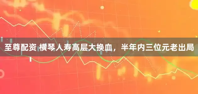 至尊配资 横琴人寿高层大换血，半年内三位元老出局